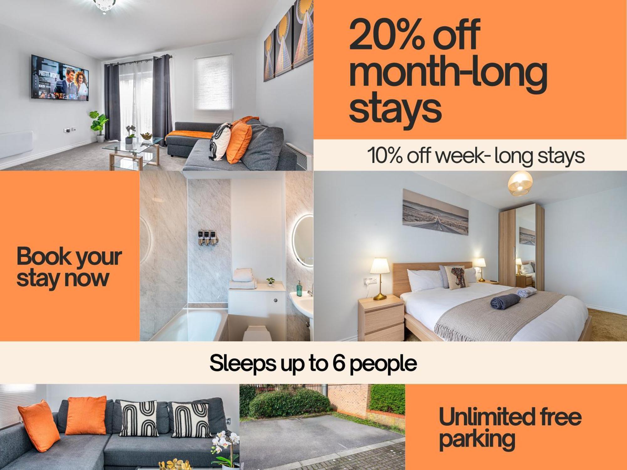 Reading 2-Bed Apartment & Parking Exterior foto